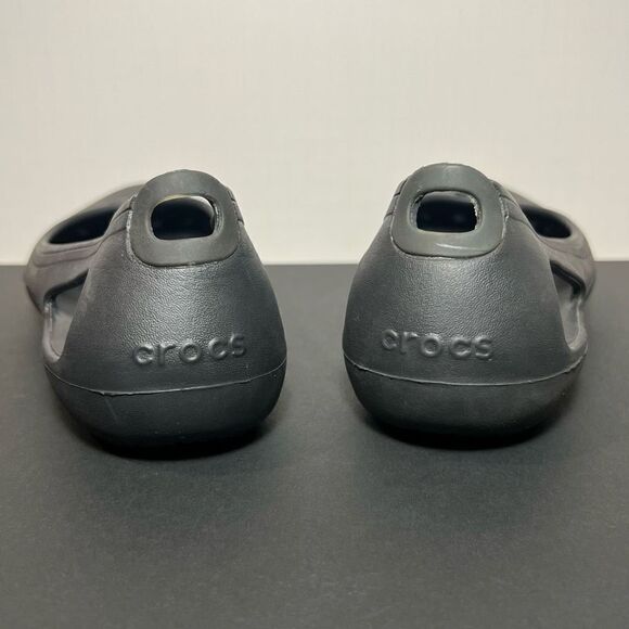 Womens CROCS Kadee Black Slip On Flats / Size 10 - Picture 5 of 9